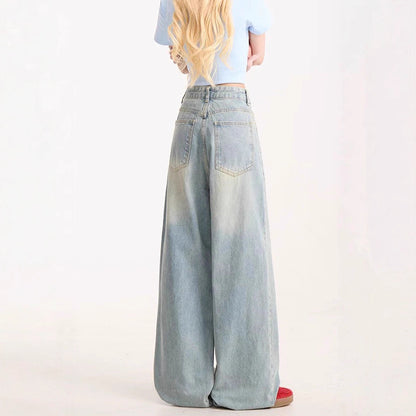 Cartoon Embroidered Jeans For Women